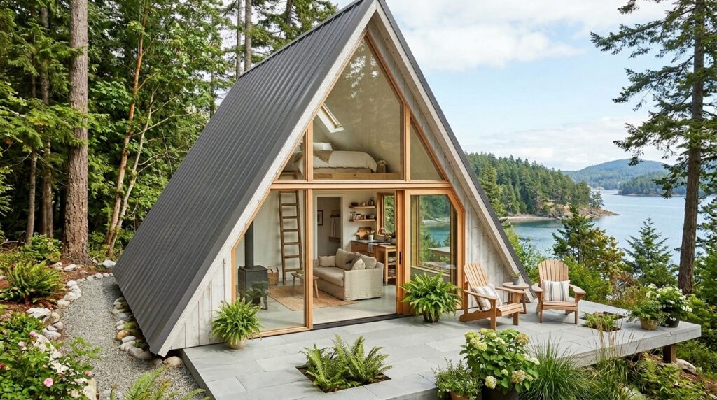 a frame guest house interior vis… 202606141137