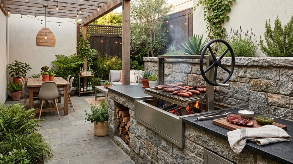 asado grill built into wall 202606181357