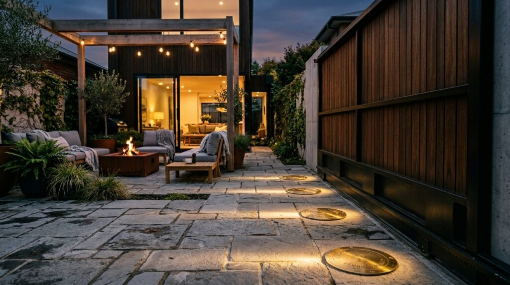 backyard courtyard at dusk 202606120427