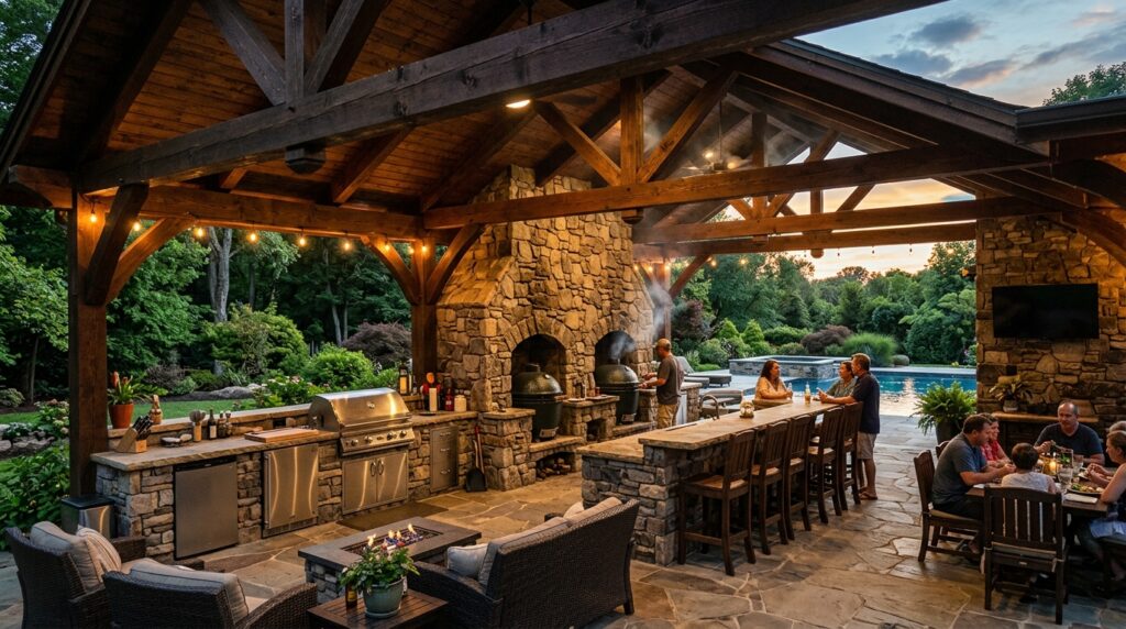 backyard pavilion with kitchen 202606181012