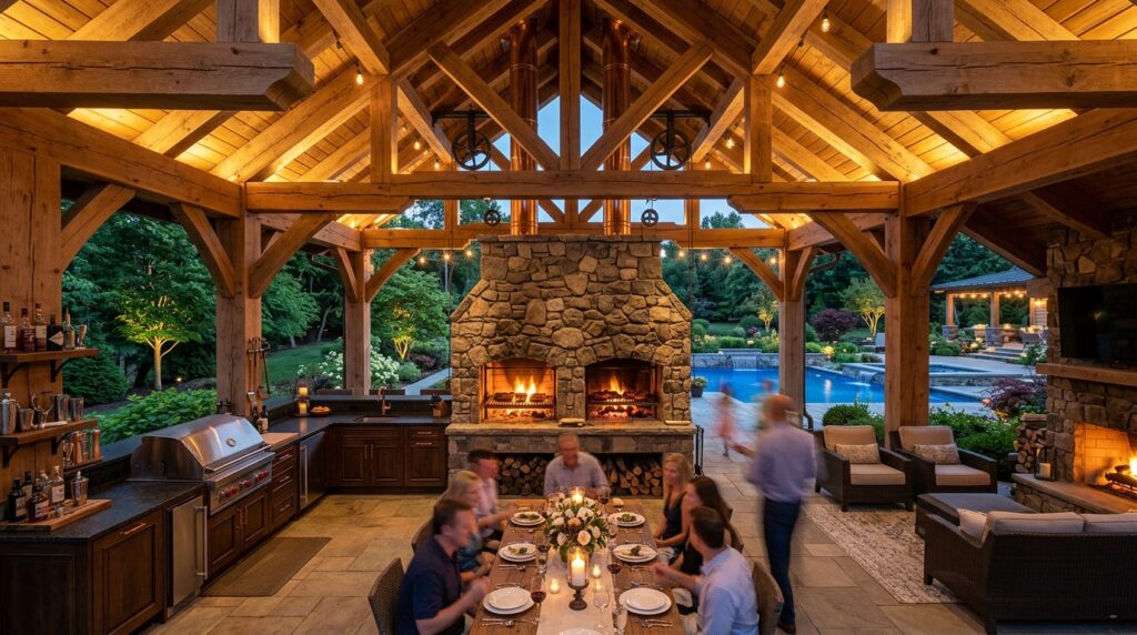 backyard pavilion with kitchen 202606181359