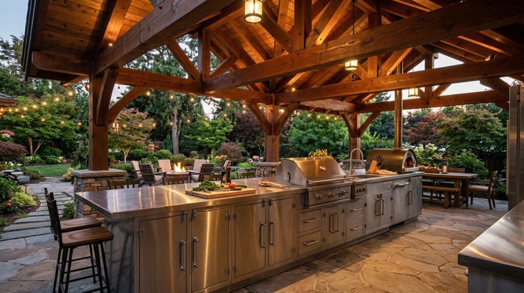 backyard pavilion with outdoor k… 202606181657