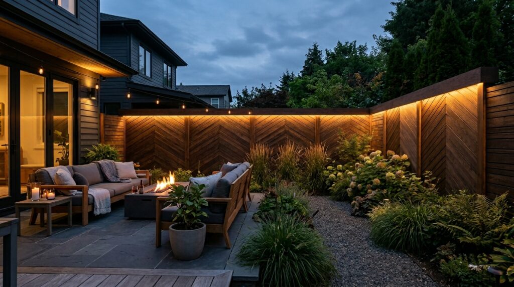 backyard terrace with led lighting 202606111425