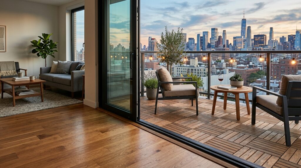 Modern Outdoor Balcony Designs For Luxury Urban Living balcony indoor outdoor transition 202606070738 (1)