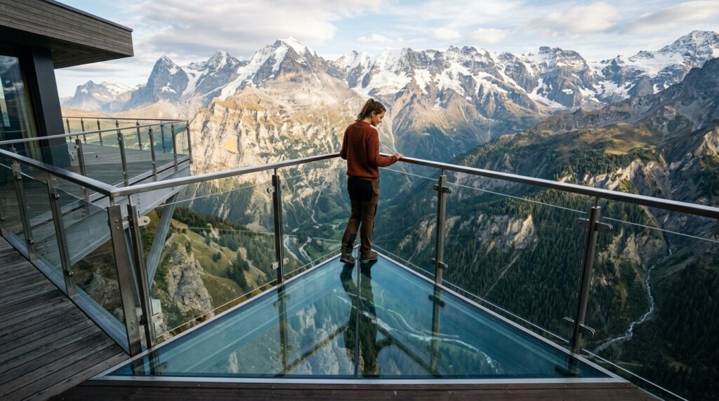 Cantilevered Balconies Wrapping Around Architectural Masterpieces balcony over mountain valley 202606132110