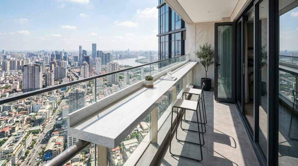 balcony with counter and stools 202606072036