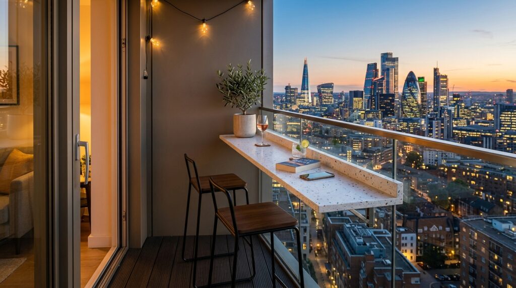 Modern Rooftop Terrazzo and Balcony Ideas for Elite Urban Luxury balcony with terrazzo counter ci… 202606071537