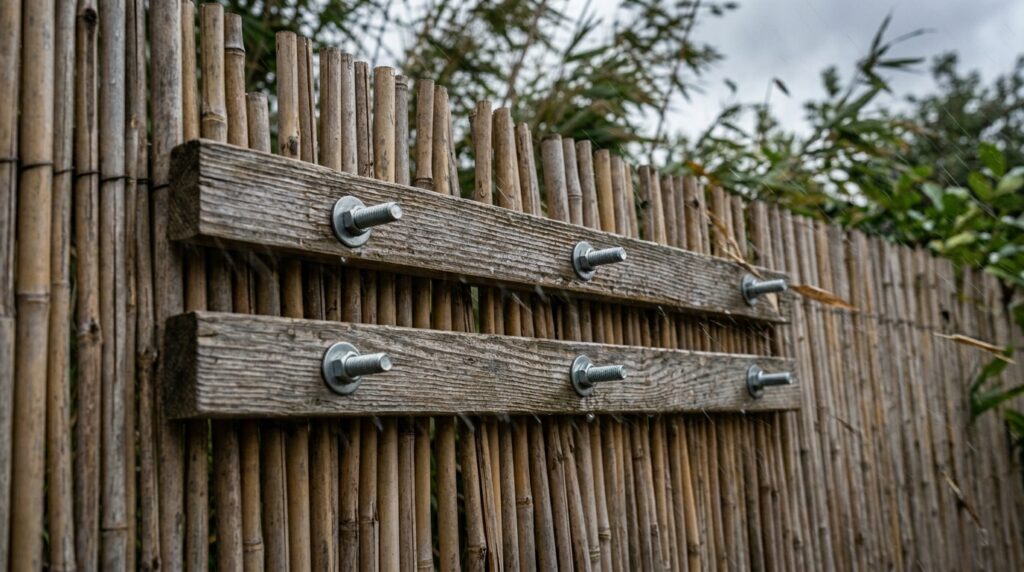 Bamboo Reed Screening Fences for Quick, Cost-Effective Privacy bamboo fence section windstorm 202606112340
