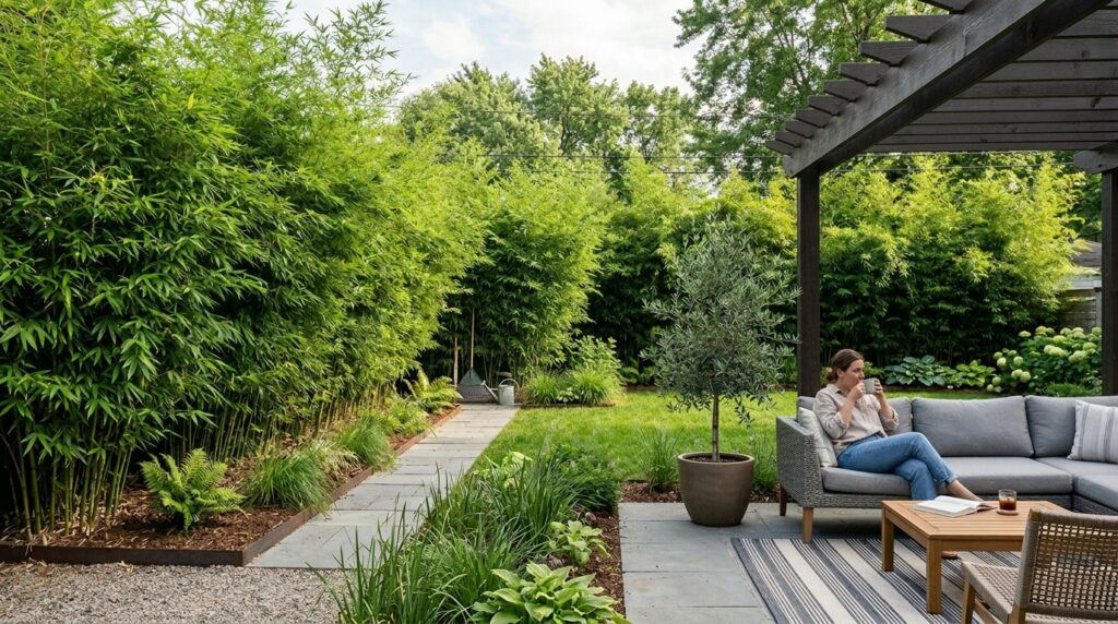 Hidden Utility Shed Layouts That Camouflage into Your Landscaping bamboo with hidden tool shed 202606131129