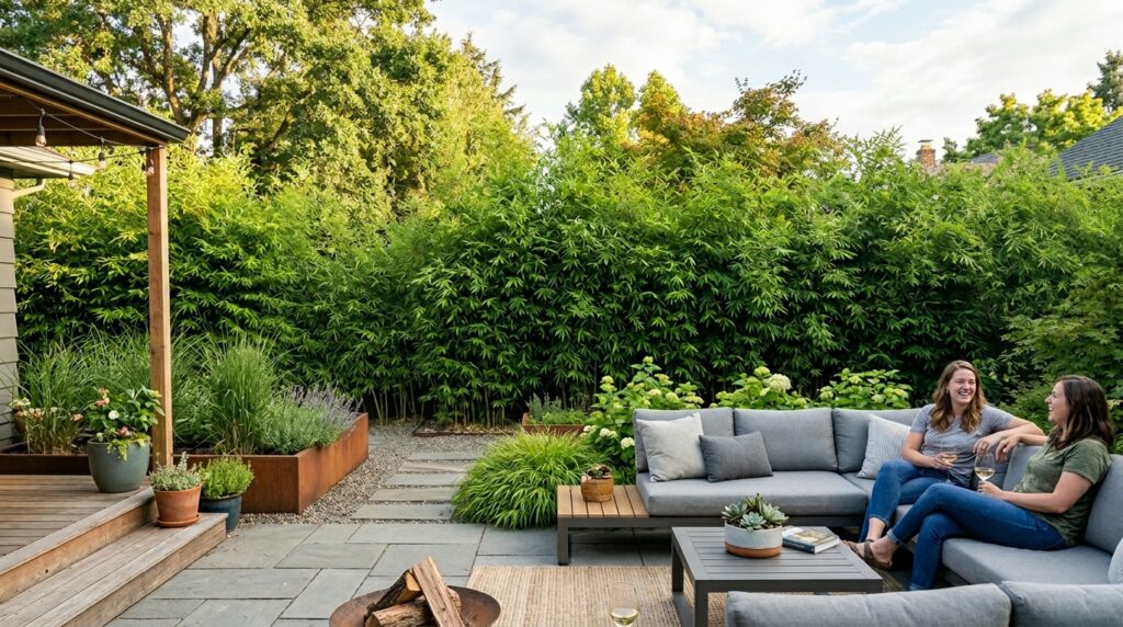 Hidden Utility Shed Layouts That Camouflage into Your Landscaping bamboo with hidden tool shed 202606131138