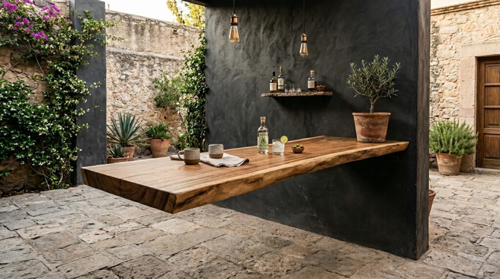 bar counter from wood slab 202606171943