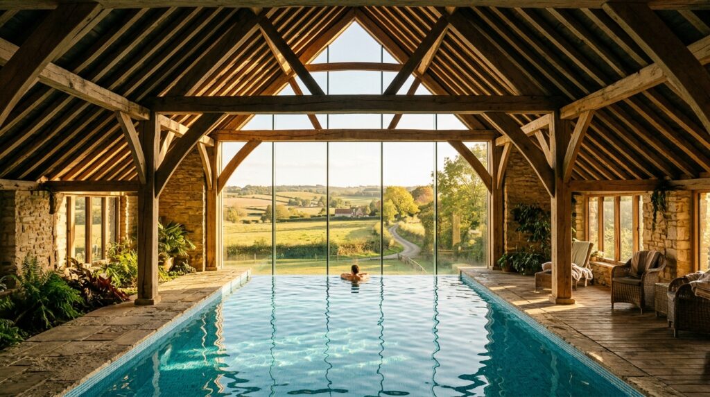 barn with glass gable wall 202606130900