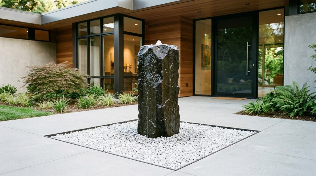 basalt column bubbling in entryway 202606110013