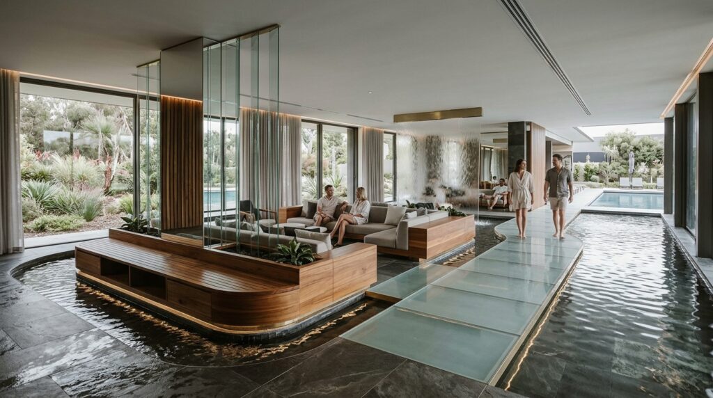 Brutalist Cryo-Therapy Chambers and Monolithic Micro-Cement Spas bespoke hydro hospitality spatia… 202606081529