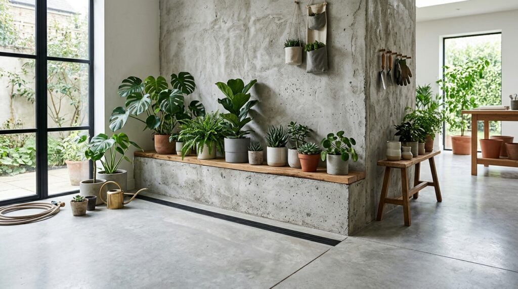 Brutalist Concrete Greenhouses and Hyper-Minimalist Botanical Pavilions botanical studio micro cement wall 202606081608