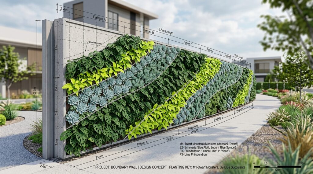 boundary wall planted blueprint 202606121052
