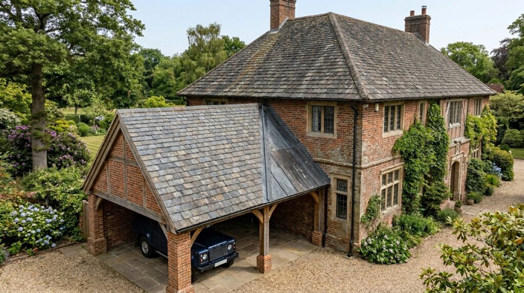 brick estate with new carport 202606152115