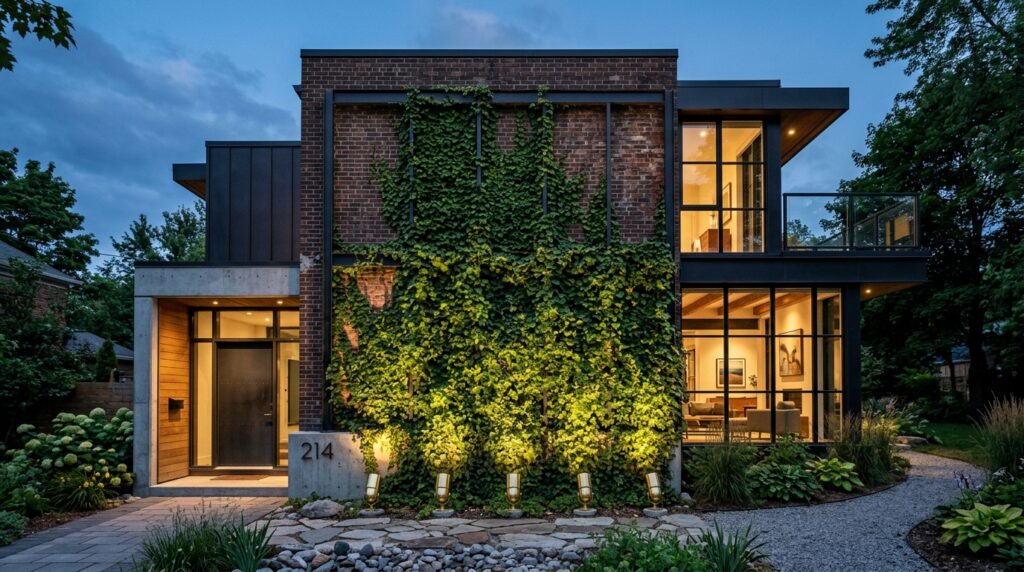 brick facade with ivy panels 202606102315