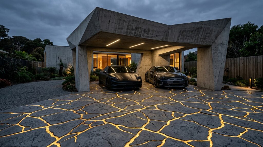 brutalist carport with cracked p… 202606161314