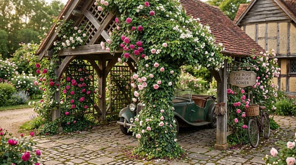 carport overgrown with climbing … 202606152140