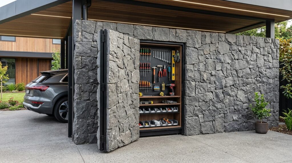 carport wall with hidden cabinet 202606082003