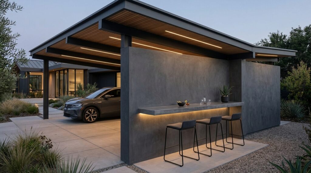 carport with concrete bar counter 202606152140