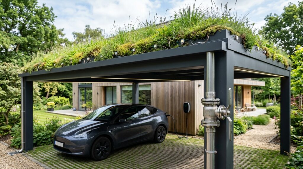 carport with grass canopy 202606152155