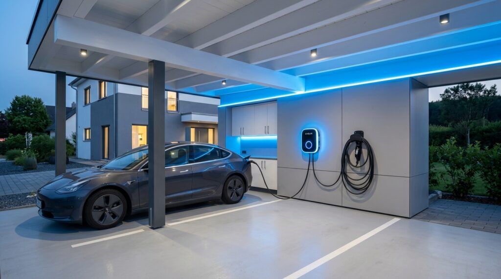 Smart Carport Outdoor Ideas That Will Instantly Upgrade Your Home carport with illuminated chargin… 202606061803