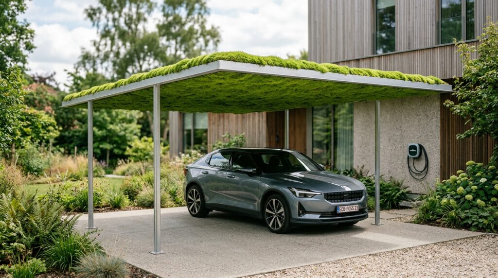 carport with moss roof ev 202606152153