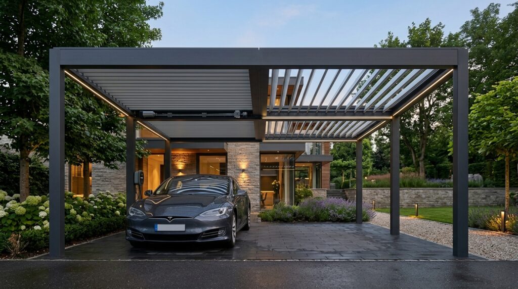 carport with motorized louvered … 202606151858