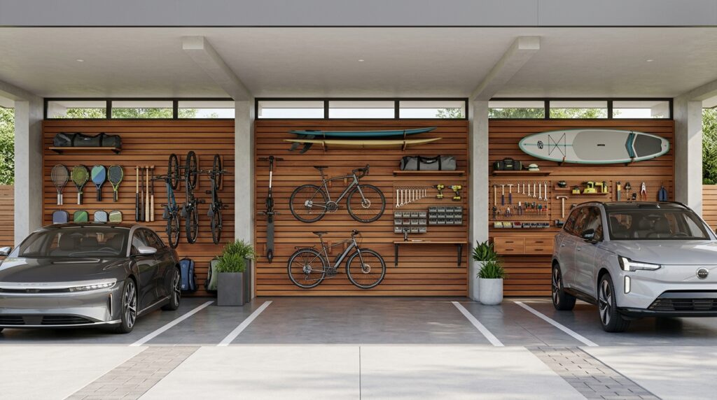 carport with slat wood wall 202606152141