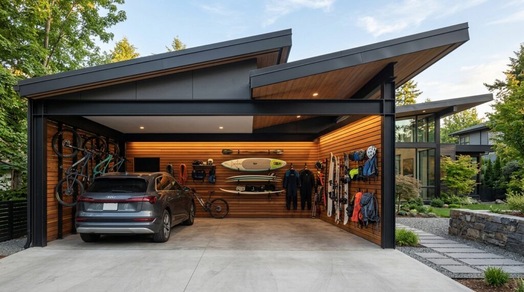 carport with slat wood wall 202606161022