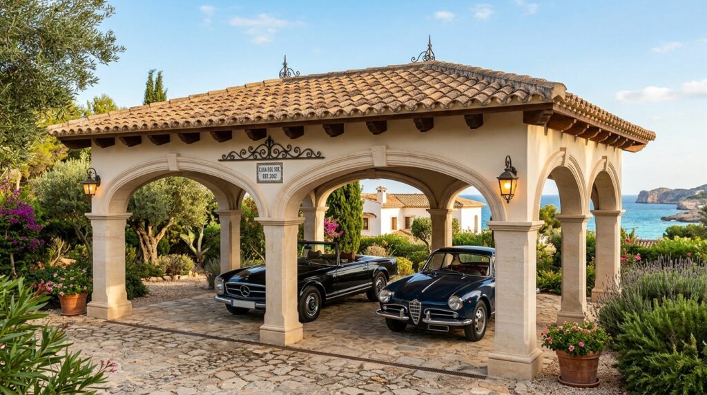 carport with travertine pillars 202606152101