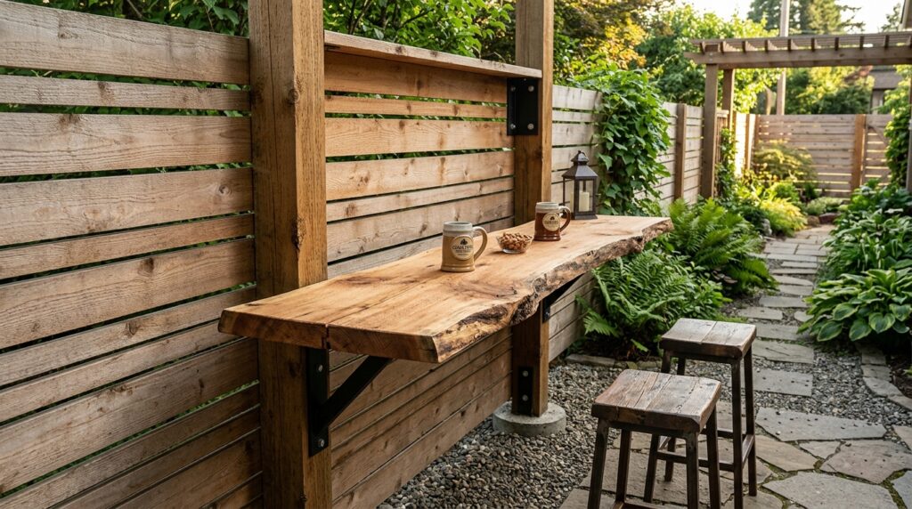 Horizontal Slatted Cedar Fences for a Clean Contemporary Look cedar fence reinforced for bar 202606121358