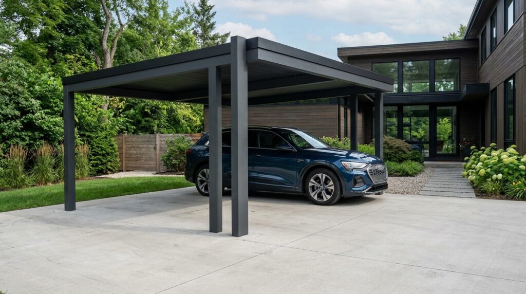 charcoal aluminum carport shield… 202606151914