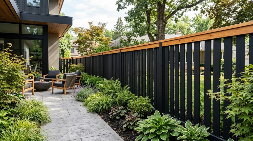 charcoal black fence cedar 202606111237