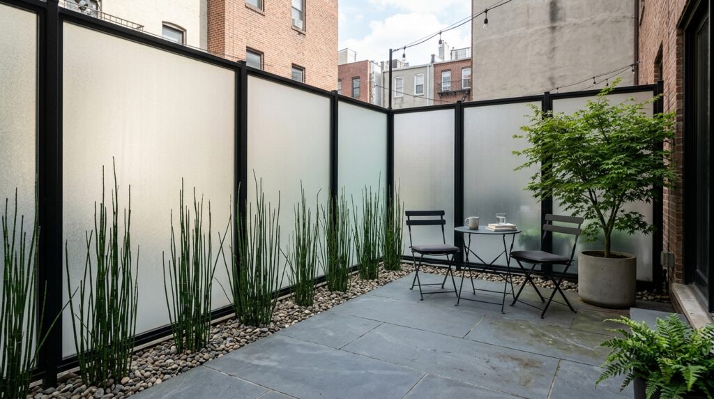city courtyard frosted glass panels 202606121028