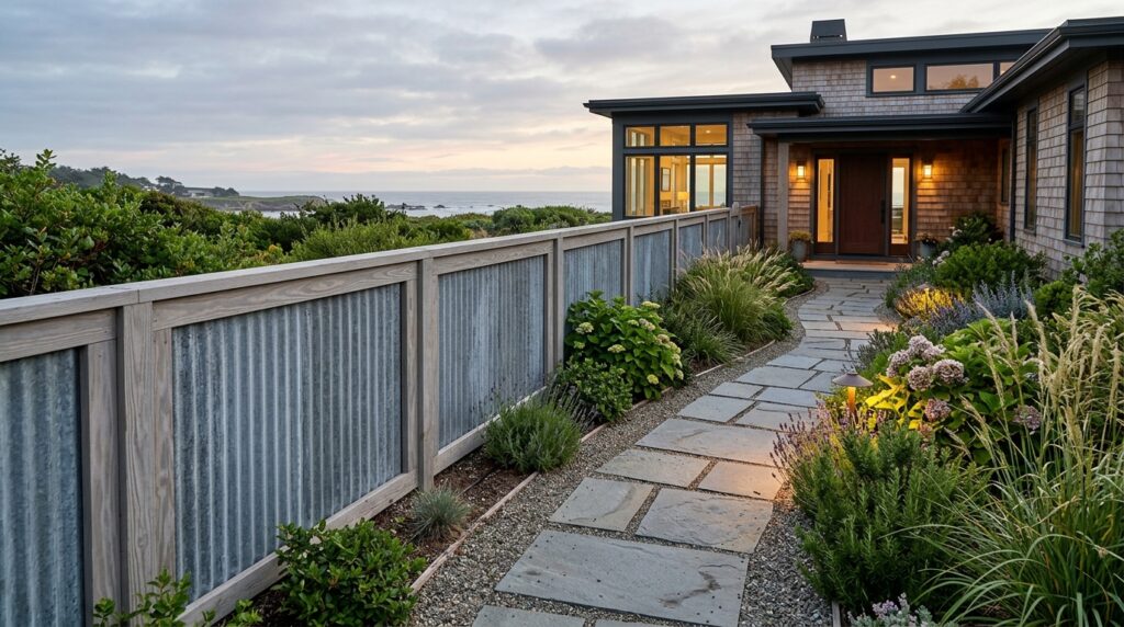 coastal home exterior path fence 202606111113