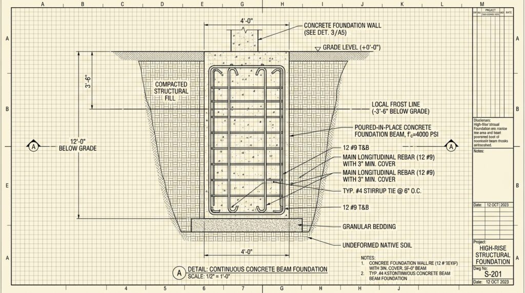concrete foundation beam steel r… 202606120323