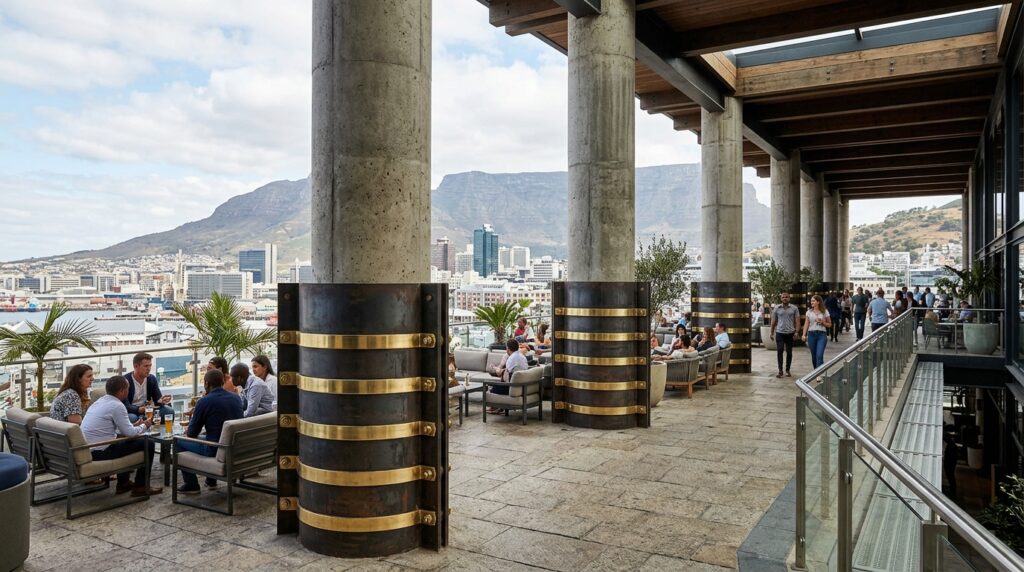 concrete pillars with steel armor 202606081706