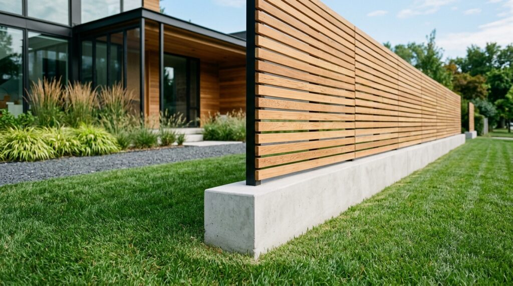 concrete plinth supporting wood … 202606120323