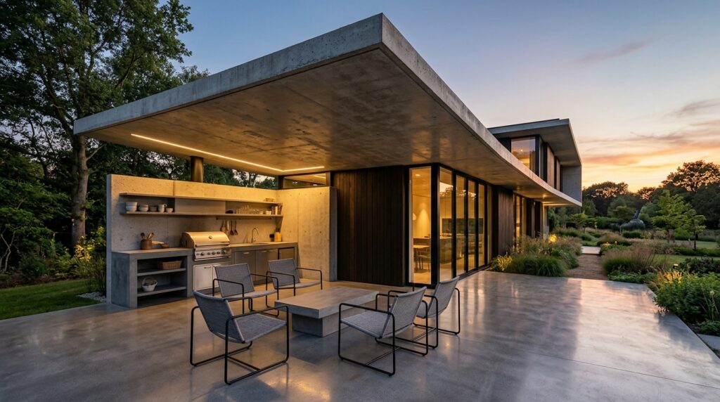 Creative Covered Patio Ideas for Year-Round Outdoor Living concrete roof over patio 202606071414