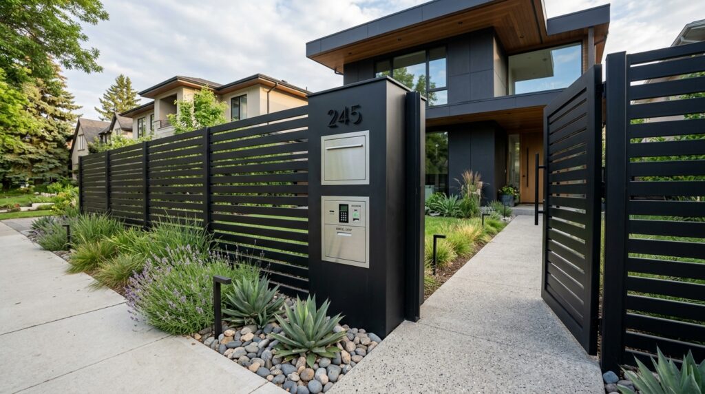 contemporary front yard entry gate 202606111245