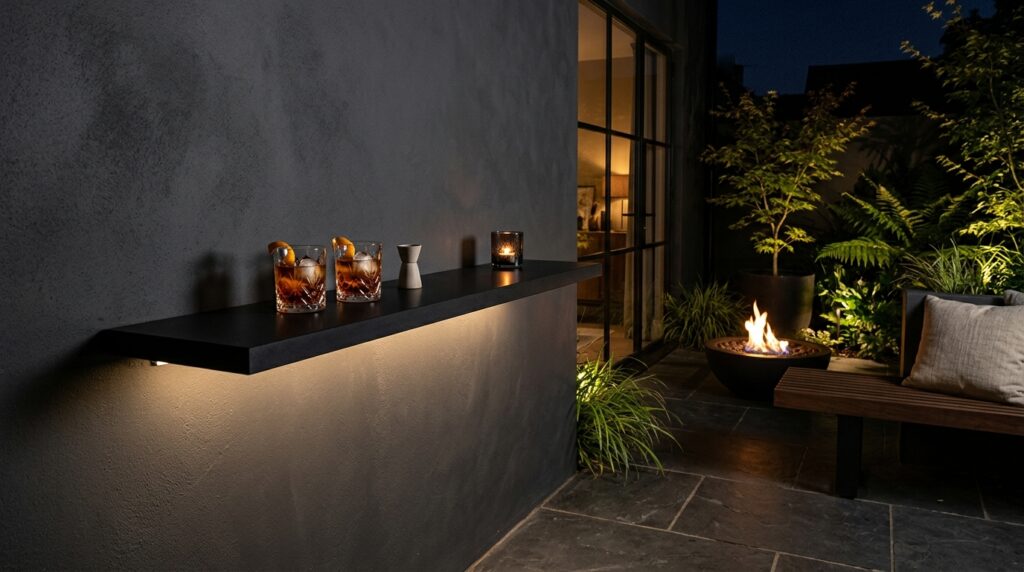 courtyard patio with cocktail shelf 202606171754