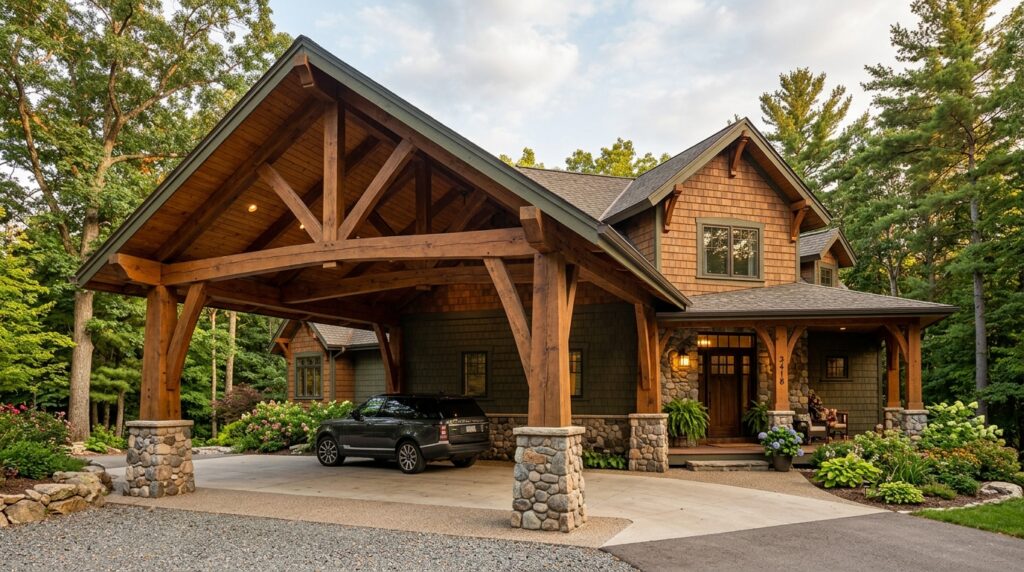 craftsman home gable over driveway 202606152114