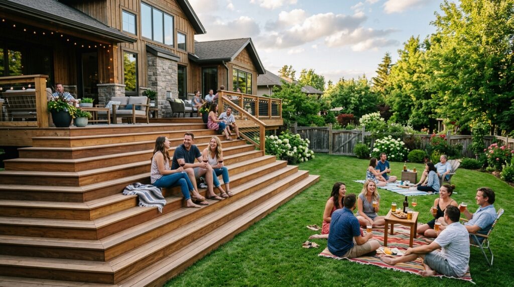 deck with steps and guests 202606051806