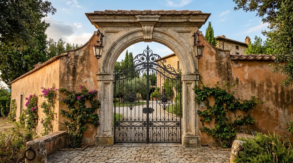 decorative wrought iron gate arc… 202606121008