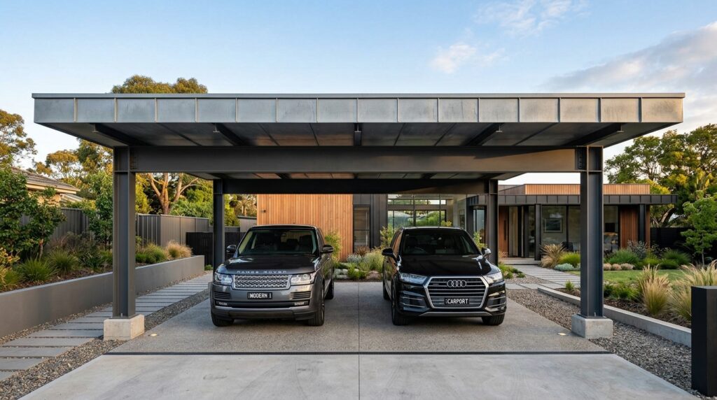 Smart Multi-Car Carport Layouts for Busy Suburban Homes double carport with steel header 202606152042
