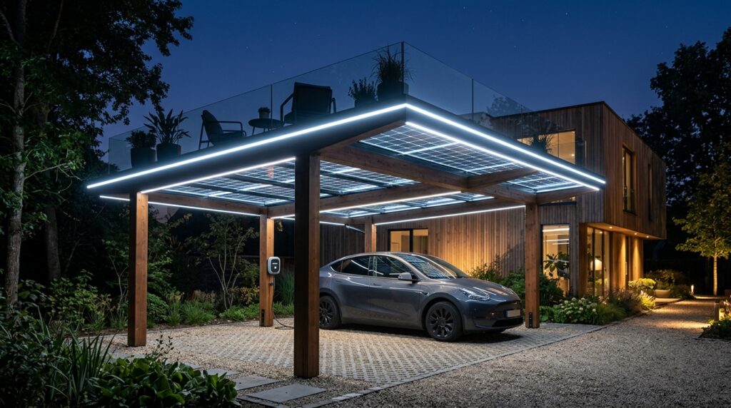 eco friendly carport solar glass… 202606152307