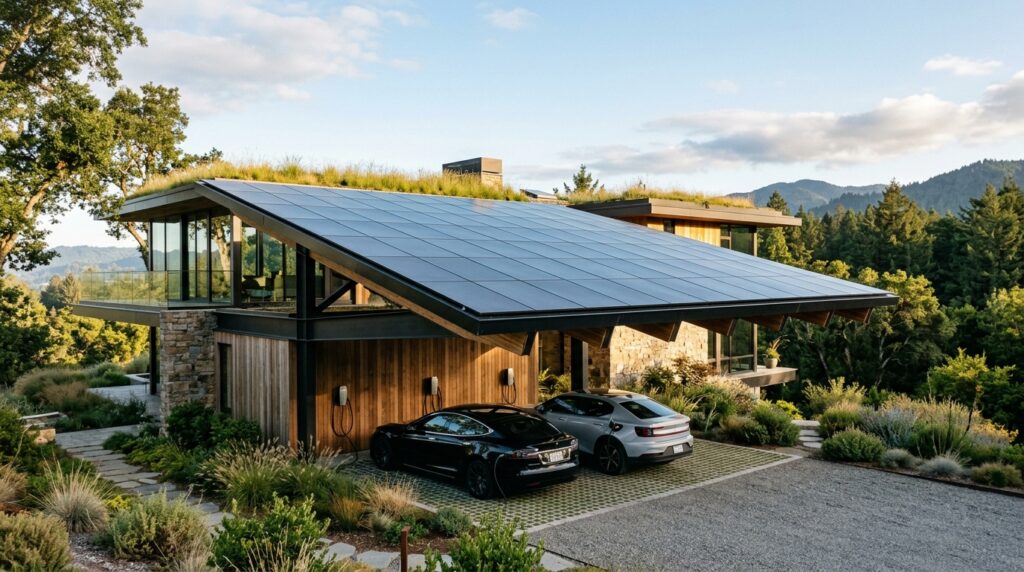 17 Cantilevered Carport Concepts for a Post-Free Entryway eco friendly home solar carport 202606151956